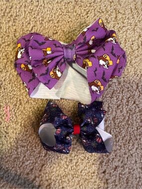 Buc-ee’s Bows-Halloween Headband Bow and Patriotic Clip In Bow